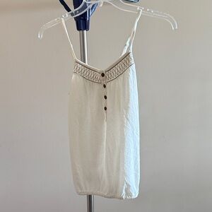 Old Navy Cream Camisole with Button Detail